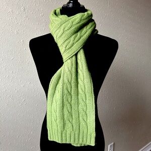 The limited wool and cashmere blend cabled scarf